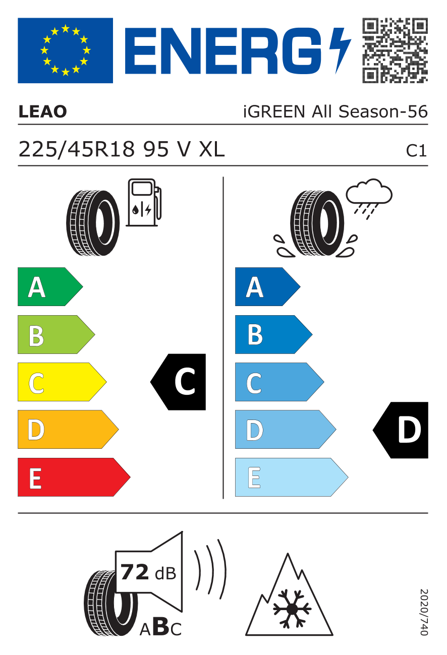225/45R18 95V XL iGREEN All Season
